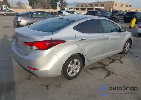 2014 Hyundai Elantra Se z USA, uszkodzony, nr VIN 5NPDH4AE3EH449453